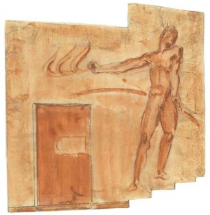 Entwurf für ein Relief im Haus des Deutschen Metallarbeiter-Verbandes