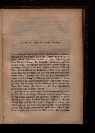 Vorrede zur ersten bis vierten Auflage.