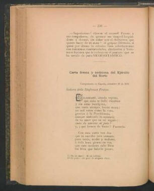 Carta fresca y noticiosa del Ejército del Norte
