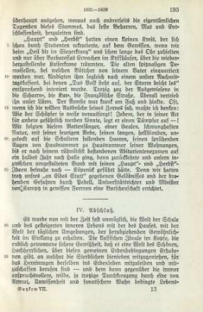 IV. Abschluß
