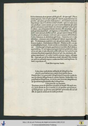Liber priorum analecticorum aristotelis