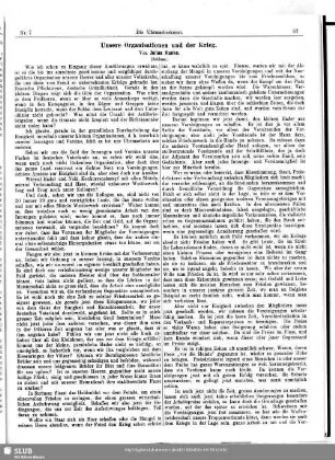 Unsere Organisationen und der Krieg (Schluss)