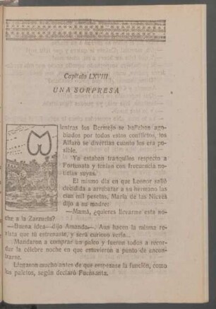 Capítulo LXVIII - Una sorpresa