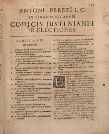 ... In Librvm Octavvm Codicis Justinianei Praelectiones.
