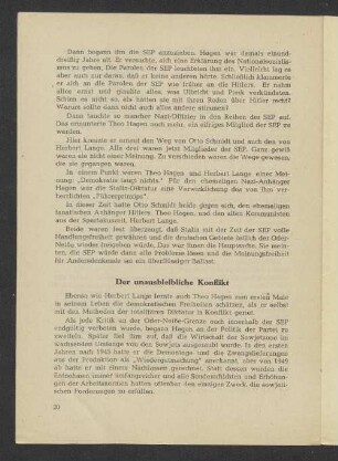 Der unausbleibliche Konflikt