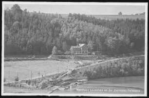 Lauenhain. Waldhaus Lauenhain -Talsperre Kriebstein