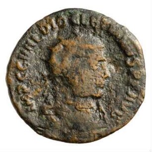 Münze, Follis (Follaro), 296 n. Chr.