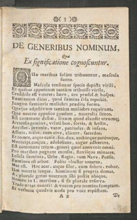 De Generibus Nominum, Quae Ex significatione cognoscuntur