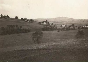 Erzgebirge. Der Schwartenberg von der Strasse Purschenstein-Deutsch-Georgenthal