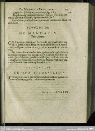 Titulus XV. De Mandatis Principum