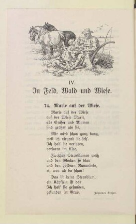 IV. In Feld, Wald und Wiese