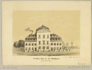 Richters Haus an der Neugasse in Leipzig, Reihe Leipziger Ansichten von Adolph Werl
