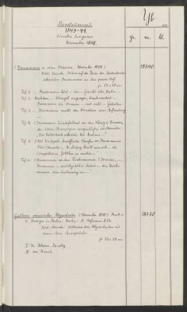 Einzelne Ereignisse November 1848