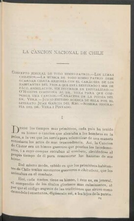 La Canción Nacional de Chile