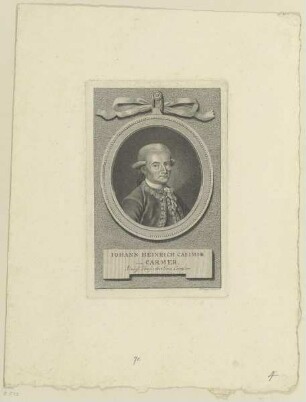Bildnis des Iohann Heinrich Casimir von Carmer
