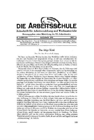Das tätige Kind