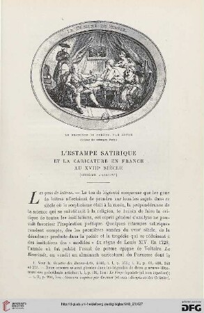 4. Pér. 4.1910: L' estampe satirique et la caricature en France au XVIIIe siécle, 6