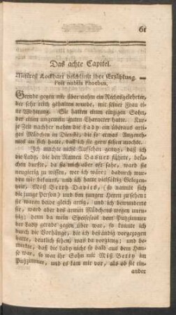 Das achte Capitel. Mistreß Lockhart beschließt ihre Erzählung ...