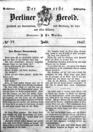 Nummer 77, Juli 1847