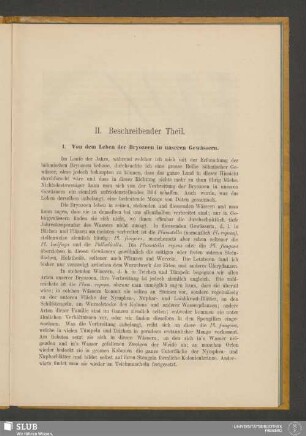 II. Beschreibender Theil