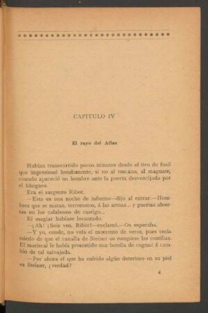 Capítulo IV - El rayo del Atlas
