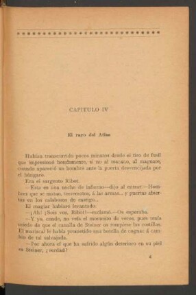Capítulo IV - El rayo del Atlas