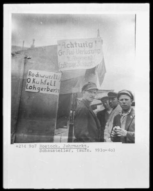 Rostock, Jahrmarkt, Schausteller
