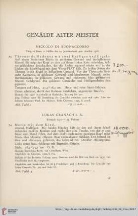 Gemälde Alter Meister (Nr. 73-92)