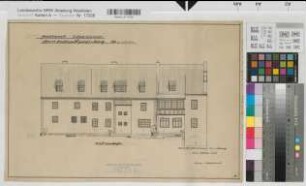 Obereimer (Arnsberg) Forstamt Bestandszeichnung Südansicht 1955 1 : 100 32 x 48 Zeichnung Staatshochbauamt Arnsberg