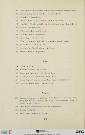 Zinn (Nr. 1194-1199)