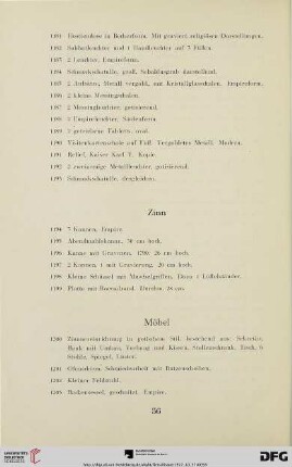 Zinn (Nr. 1194-1199)