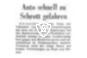 Auto schnell zu Schrott gefahren