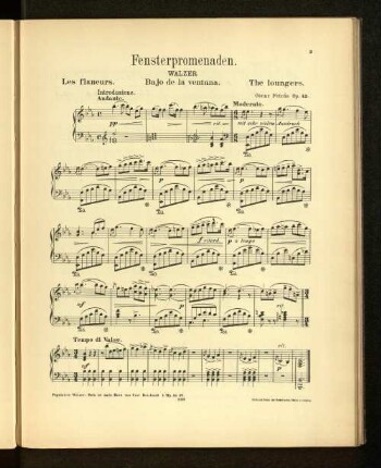 Fensterpromenaden. Walzer.