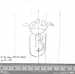 W-Dl-536 "B" im Schild (gekrönt)