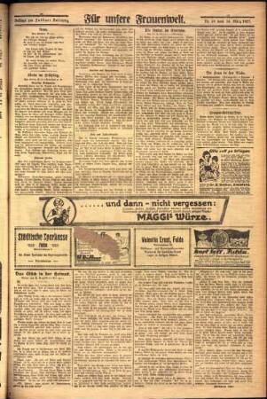 Zweite Ausgabe vom Donnerstag, den 24. März 1927.