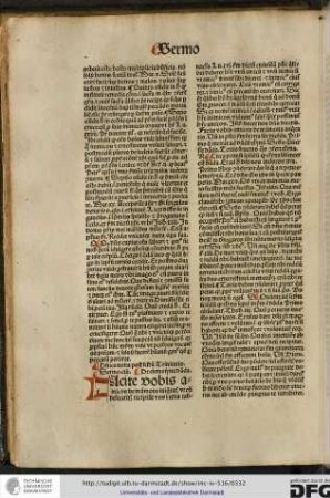 Dominica nona post festum trinitatis, sermo ciii.