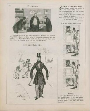 "Eingegangen" "Frühjahrs-Mode 1894" "Ein boshafter Lehrjunge"