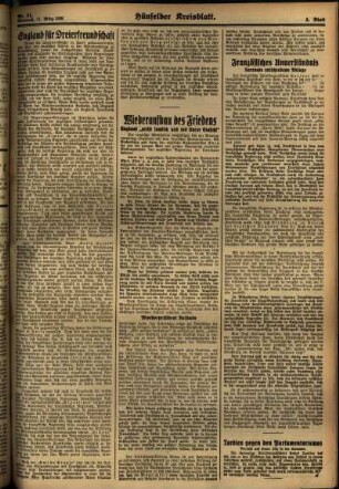 Zweite Ausgabe vom Mittwoch, den 11. März 1936.