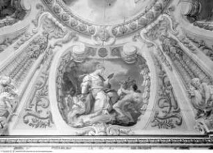 Personifikationen der Religion und die vier Kardinaltugenden, rechtes Bildfeld: Prudentia