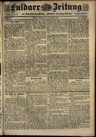 Ausgabe vom Mittwoch, den 29. August 1900.