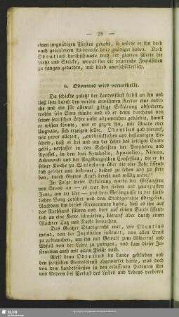 6. Odontius wird verurtheilt