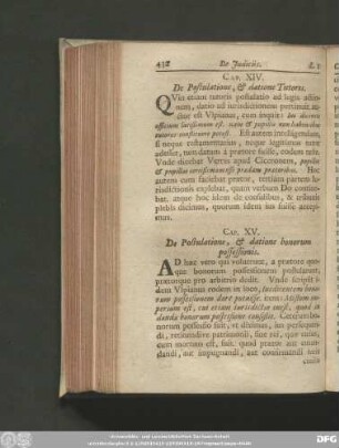 Cap. XIV. De Postulatione, & datione Tutoris.