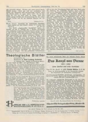191-192 [Rezension] Wolf, Heinrich, Geschichte der katholischen Staatsidee