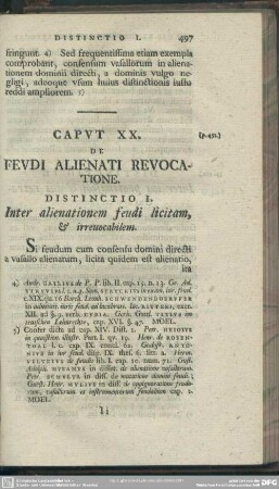 Caput XX. De Feudi Alienati Revocatione