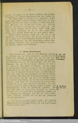 V. Schluß-Bemerkungen