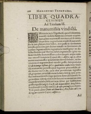 Liber Quadragesimus. - Liber Quadragesimus Tertius.