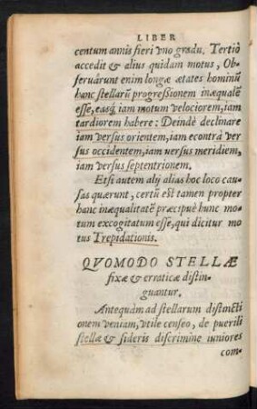 Quomodo Stellae fixae et erraticae distinguantur.