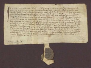 Konrad von Wittstadt verkauft an Berthold Hobach, Bürger zu Mergentheim, verschiedene Gülten zu Wittstadt.