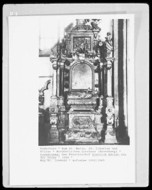 Grabmal des Fürstbischofs Dietrich Adolph von der Recke