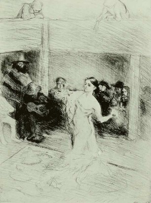 Die Tänzerin Marietta : Slevogt, Max: Die Tänzerin Marietta (di Rigardo). Radierung; 31,1 x 23 cm. Staatliche Kunstsammlungen Dresden (SKD), Kupferstich-Kabinett 1947-7